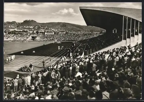AK Stuttgart, Neckarstadion, Tribüne, Leichtathletikveranstaltung, Zuschauer
