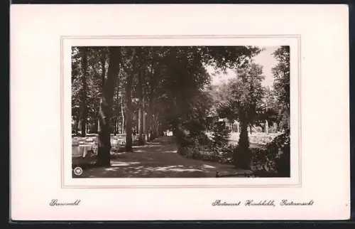 AK Grunewald, Restaurant Hundekehle, Gartenansicht