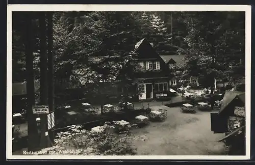 AK Uttewalder Grund /sächs. Schweiz, Restaurant und Pension zur Waldidylle, Besitzer Walter Ehrke