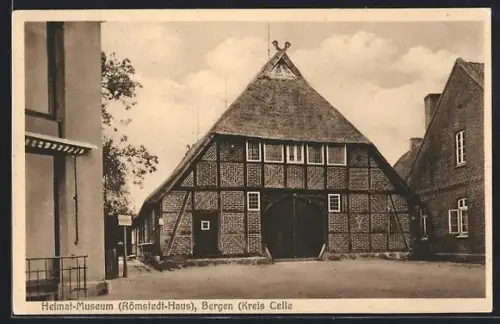 AK Bergen /Celle, Heimat-Museum Römstedt-Haus