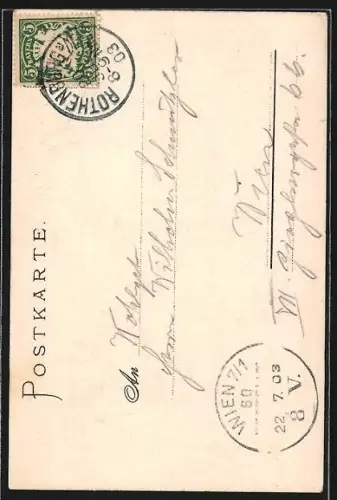 Lithographie Rothenburg, Klingenthor