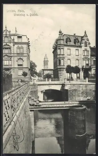 AK Landau /Pfalz, Westring und Queich