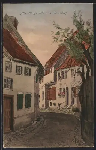 Künstler-AK Alt-Warendorf, der Neuenhof