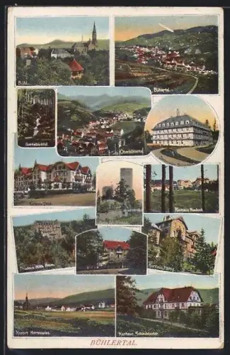 AK Bühl, Bühlertal, Sanatorium, Kurhaus, Friedrich Hilda Heim