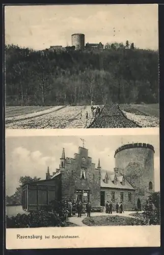 AK Ravensburg bei Borgholzhausen, Burg mit Gasthaus