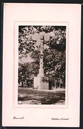AK Grunewald, Blick auf das Schildhorn-Denkmal