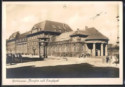 AK Dortmund, Burgtor mit Hauptpost