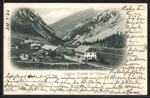 AK Wildalpen, Jagdhaus G`schöder mit Umgebung