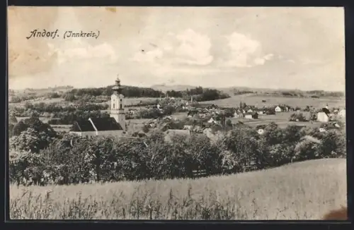 AK Andorf /Innkreis, Panorama mit Kirche