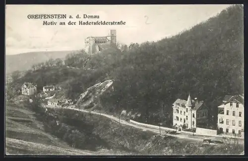 AK Greifenstein a. d. Donau, Motiv an der Hadersfelderstrasse