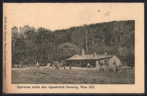 AK Wien, Jägerwiese nächst dem Agnesbründl Sievering