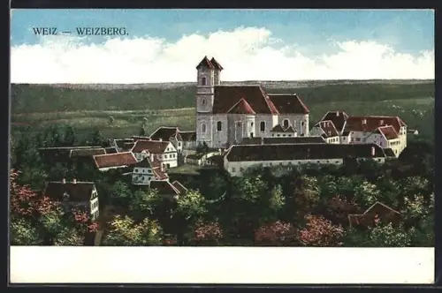 AK Weiz, Panorama mit Kirche