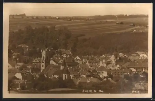 AK Zwettl /N. Do., Panoramaansicht des Ortes