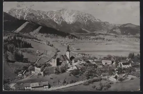 AK Puchberg a. Schneeberg, Ortsansicht mit Kirche
