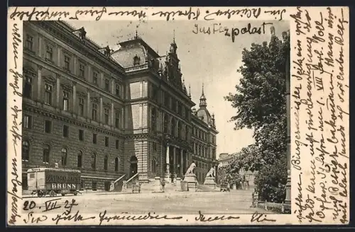 AK Wien, Partie am Justizpalast