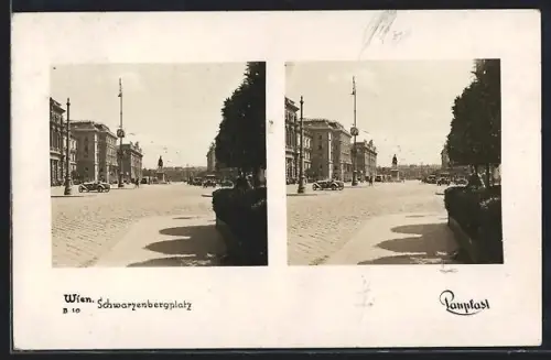 Stereo-AK Wien, Am Schwarzenbergplatz