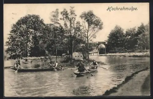AK Gablitz /N.-Oe., Hochrahmalpe, Ruderboote