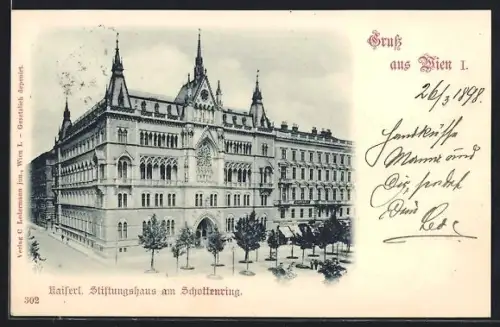 AK Wien, Kaiserliches Stiftungshaus am Schottenring