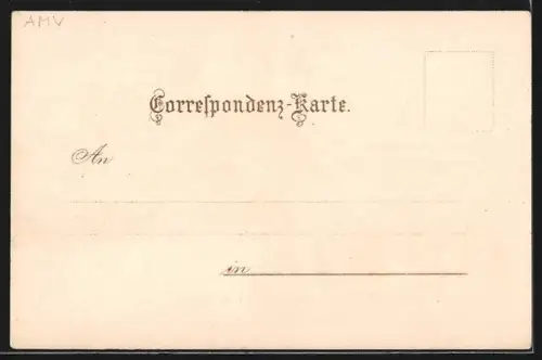 Lithographie Döbling, Kirche St. Barbara