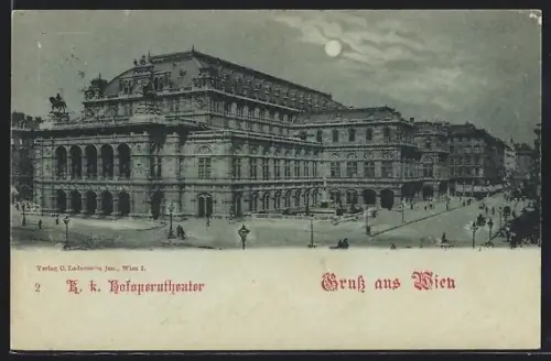 Mondschein-AK Wien, K. k. Hofoperntheater