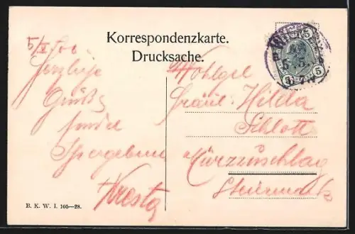 AK Wien, Schönbrunn, Römische Ruine