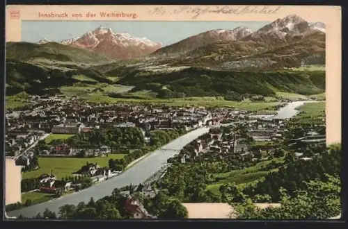 AK Innsbruck, Blick von der Weiherburg