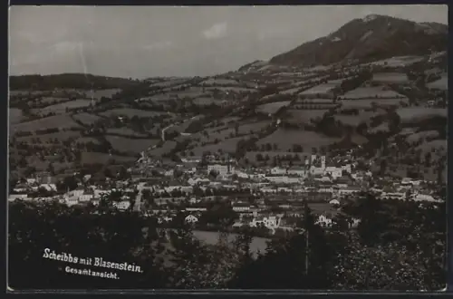 AK Scheibbs, Gesamtansicht mit Blasenstein