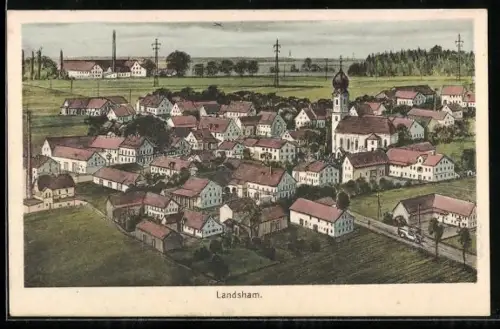 AK Landsham, Blick in den Ort