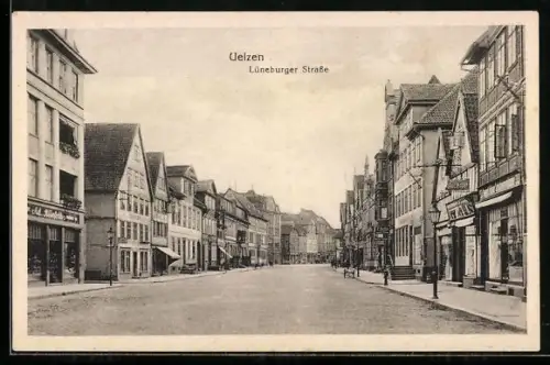 AK Uelzen, Blick in die Lüneburger Strasse