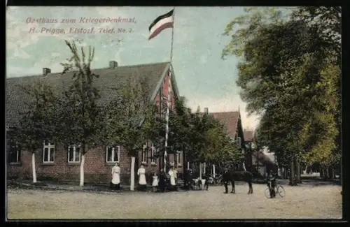 AK Elstorf, Gasthaus zum Kriegerdenkmal, Inh. H. Prigge