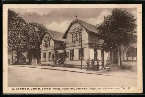 AK Schulau-Wedel, Restaurant und Gasthof von W. Köhler jr.