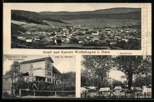 AK Wolfshagen i. Harz, Restaurant und Hotel Bad Burghagen, Bes. B. Günther