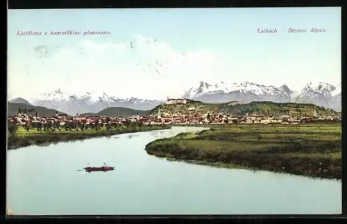 AK Ljubljana / Laibach, Kamniske planine, Ruderboot