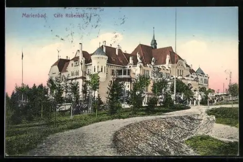 AK Marienbad, Totalansicht Café Rübezahl