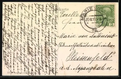 AK Marienbad, Totalansicht Café Rübezahl