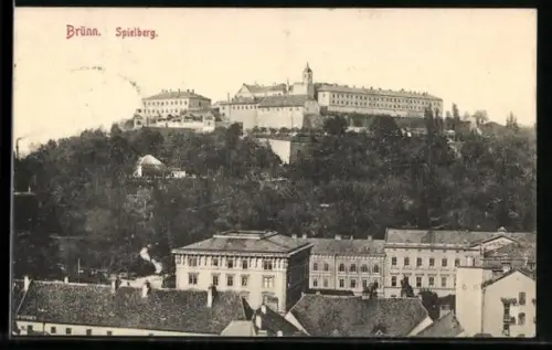 AK Brünn / Brno, Blick auf den Spielberg