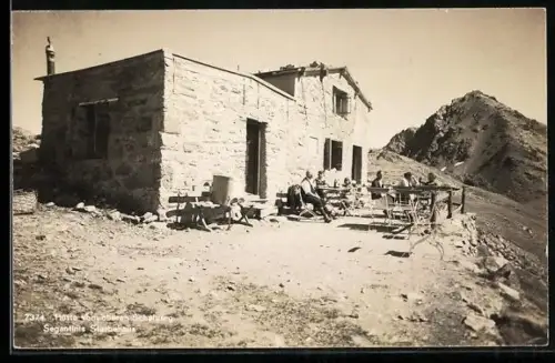 AK Pontresina, Hütte vom oberen Schafberg, Segantinis Sterbehaus