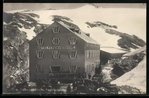 AK Stilfser Jochstrasse, Hotel Ferdinandshöhe