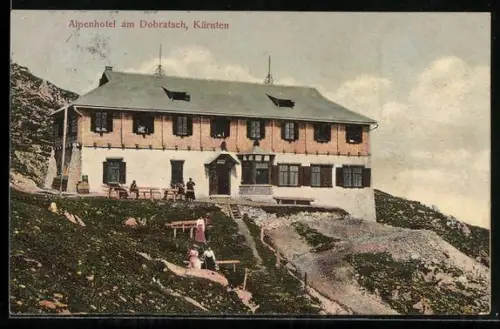 AK Dobratsch, Blick auf das Alpenhotel
