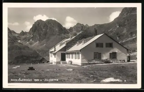 AK Madlenerhaus, Berghütte auf den Silvrettaspitzen