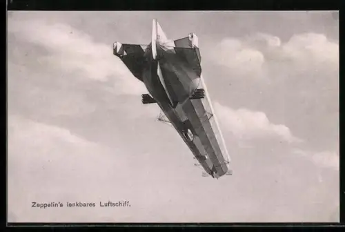 AK Zeppelin's lenkbares Luftschiff