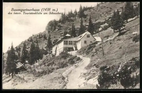 AK Baumgartnerhaus, Berghütte des österreichischen Touristenklub am Schneeberg