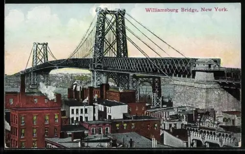 AK New York, NY, Williamsburg Bridge