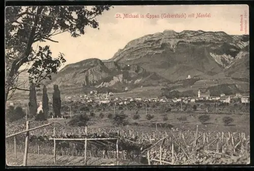 AK St. Michael in Eppan, Ortsansicht mit Mendel
