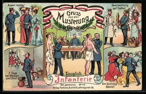 AK Gruss von der Musterung, Soldatenhumor