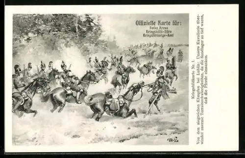 AK österreichische Dragoner in den Sandlagern bei Lublin, Rotes Kreuz