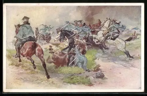 AK Rotes Kreuz Nr. 265, Ein siegreicher Kavallerieangriff der II. Schwadron der polnischen Legionen, Kriegsfürsorge