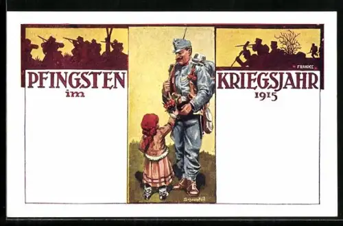 Künstler-AK Pfingsten im Kriegsjahr 1915
