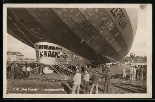 AK LZ 127 Graf Zeppelin, Landungsmanöver