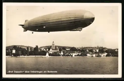 AK Überlingen am Bodensee, Luftschiff Graf Zeppelin